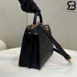 Túi Fendi Peekaboo ISeeU Small Size 27 Black Calfskin Màu Đen Best Da Ý