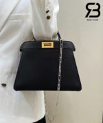 Túi Fendi Peekaboo ISeeU Small Size 27 Black Calfskin Màu Đen Best Da Ý