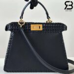 Túi Fendi Peekaboo ISeeU Small Size 27 Black Interlace Leather Best Da Ý
