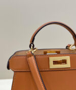 Túi Fendi Peekaboo ISeeU Small Size 27 Brown Calfskin Màu Nâu Best Da Ý