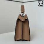 Túi Fendi Peekaboo ISeeU Small Size 27 Brown Grained Calfskin Hand Sewn Best Da Ý
