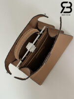 Túi Fendi Peekaboo ISeeU Small Size 27 Brown Grained Calfskin Hand Sewn Best Da Ý