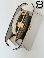 Túi Fendi Peekaboo ISeeU Small Size 27 Cream White Grained Calfskin Hand Sewn Best Da Ý