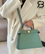 Túi Fendi Peekaboo ISeeU Small Size 27 Mint Green Calfskin Xanh Mint Best Da Ý