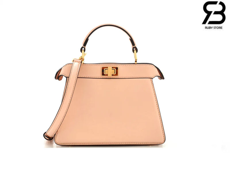 Túi Fendi Peekaboo ISeeU Small Size 27 Pink Calfskin Hồng Best Da Ý