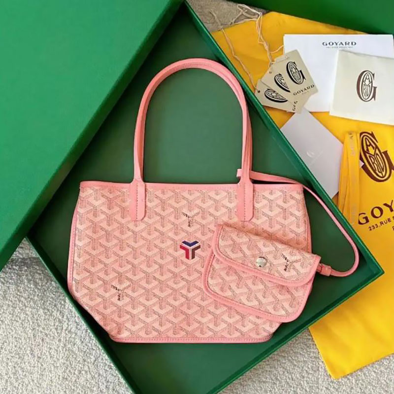 túi goyard màu hồng