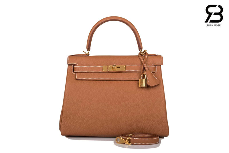 Túi Hermes Kelly Retourne 28 Gold Togo Gold Hardware Nâu Best Quality