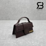 Túi Jacquemus Le Bambino 17Cm Chocolate Shiny Calfskin với logo tinh tế