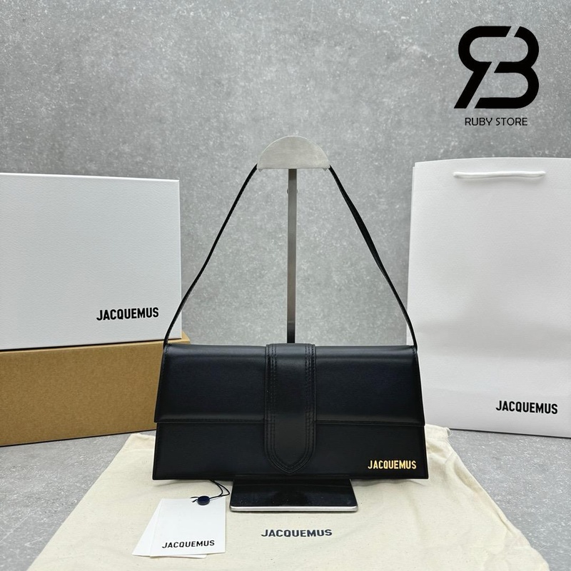 Túi Jacquemus The Long Bambino Black Cowskin 28CM chất lượng cao
