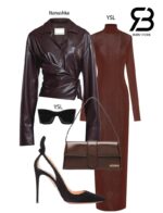 Túi Jacquemus The Long Bambino Brown Cowskin 28CM chất lượng cao