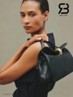 Túi Jacquemus The small Valérie Black Goatskin 24CM màu đen sang trọng
