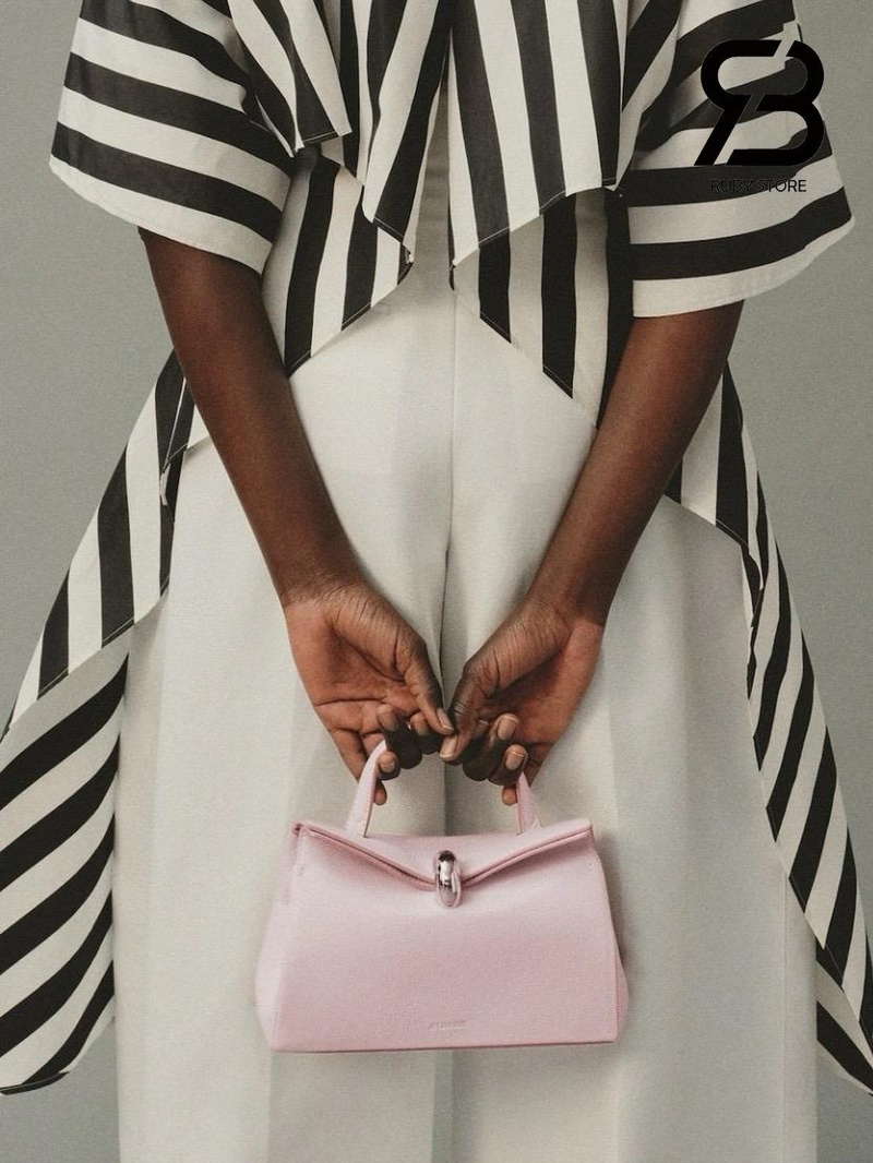 Túi Jacquemus The small Valérie Pale Pink Goatskin 24CM Hồng Best Da Ý với thiết kế tinh tế.