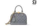 Túi LV Alma BB M12561 Trianon Gray Monogram Calfskin Màu Xám Best Quality