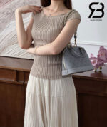 Túi LV Alma BB M12561 Trianon Gray Monogram Calfskin Màu Xám Best Quality