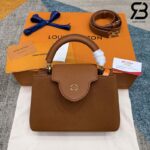 Túi LV Capucines BB M25089 Tan Taurillon Màu Nâu Best Quality
