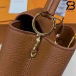 Túi LV Capucines BB M25089 Tan Taurillon Màu Nâu Best Quality