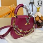 Túi LV Capucines Mini M27034 Plum Taurillon Màu Tím Mận 21CM Best Quality