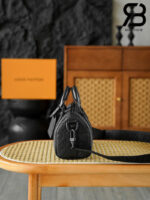 Túi LV Keepall Bandoulière 25 G90 M20900 Black Taurillon Màu Đen Best Quality