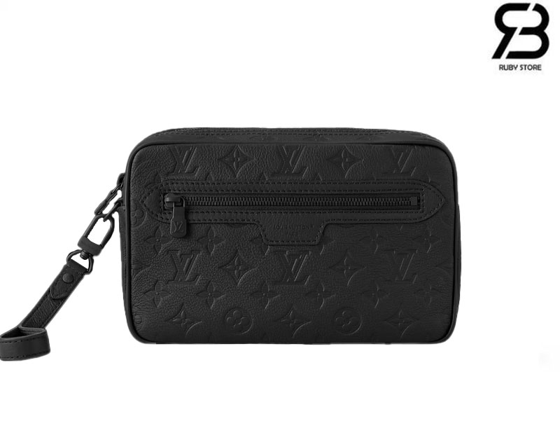 Túi LV Pochette Kasai M14910 Black Monogram Shadow Đen Da Bê Best Quality