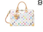 Túi LV x TM Speedy Soft 30 White Multicolor Canvas Best Quality sang trọng