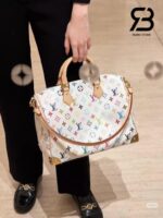 Túi LV x TM Speedy Soft 30 White Multicolor Canvas Best Quality sang trọng