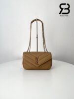 Túi YSL Loulou Small in Matelassé Size 24 Brown Lambskin Màu Nâu chất lượng cao