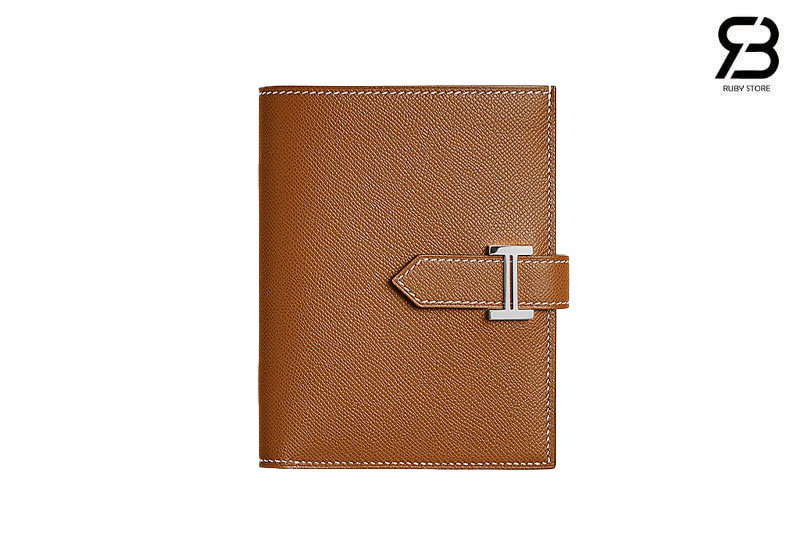 Ví Hermes Bearn Compact Wallet Gold Brown Madame Calfskin PHW Nâu Best Pháp