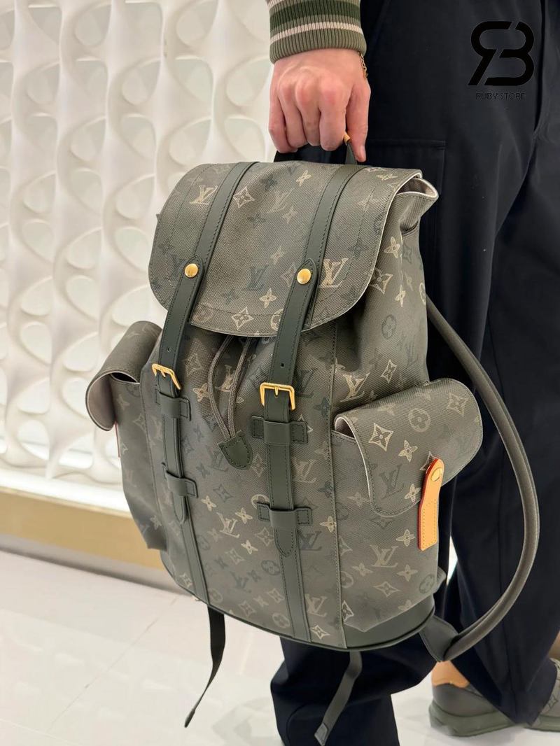 Ba Lô LV Christopher MM Monogram Surplus Khaki M27080 chất lượng cao
