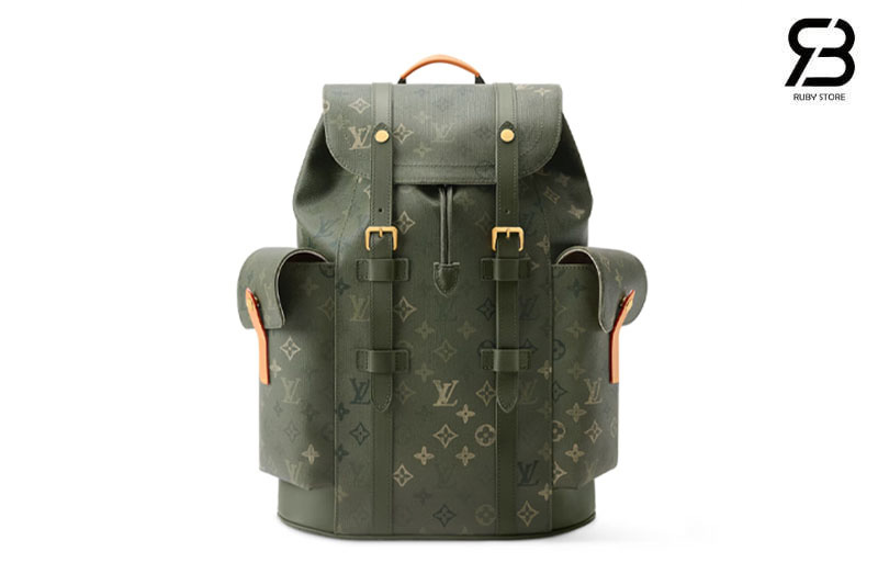 Ba Lô LV Christopher MM Monogram Surplus Khaki M27080 chính hãng, sang trọng.