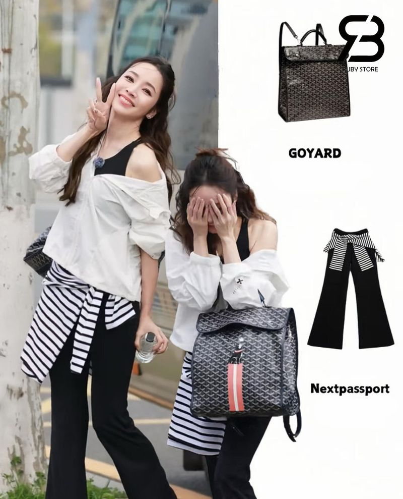 Phối balo Goyard với phong cách smart casual