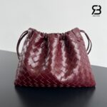 Túi Bottega Veneta Dustbag Medium Barolo Intrecciato Calfskin 32CM Đỏ sang trọng