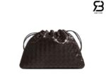 Túi Bottega Veneta Dustbag Medium Fondant Intrecciato Calfskin 32CM Nâu Cà Phê