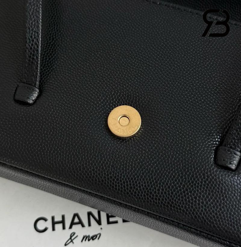 Túi Chanel 26P Preppy Coco màu đen khóa vàng