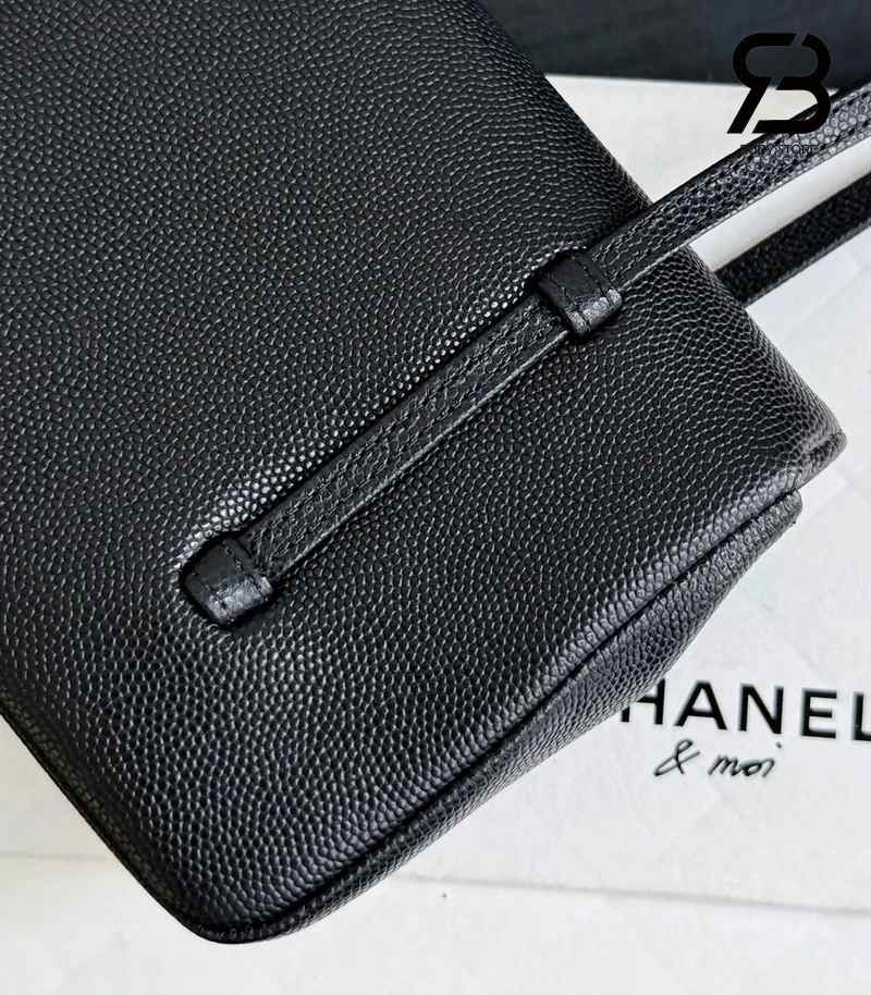 Túi Chanel 26P Preppy Coco màu đen dây đeo