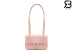 Túi Channel 26P Preppy Coco Clutch Shoulder Bag 17CM Light Pink Caviar GHW Hồng