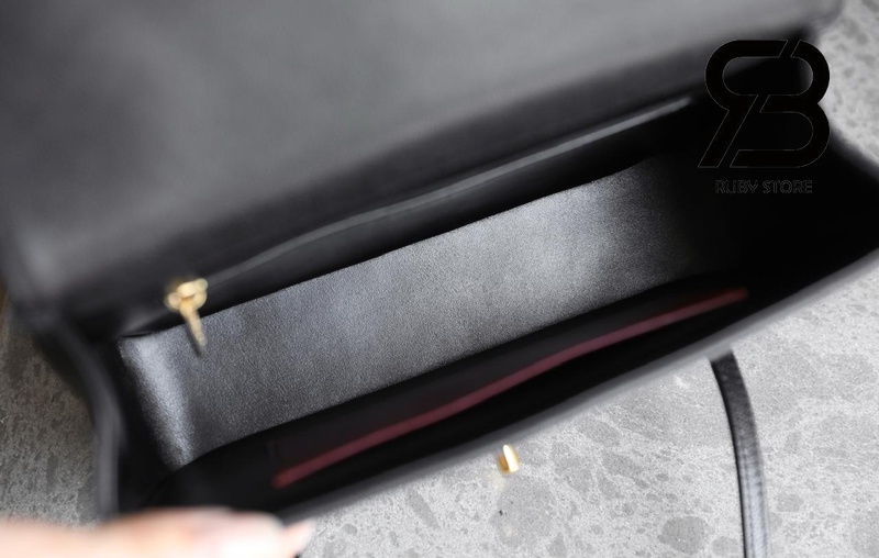 Túi Channel 26P Preppy Coco Small Flap 22CM Black Caviar GHW Đen Best Pháp