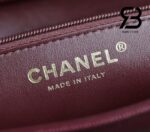 Túi Channel 26P Preppy Coco Small Flap 22CM Burgundy Red Caviar GHW Đỏ sang trọng