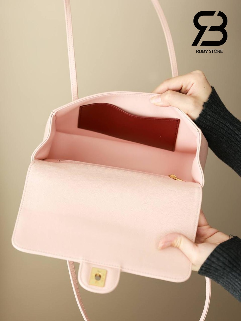 Túi Channel 26P Preppy Coco Small Flap 22CM Light Pink Caviar GHW Hồng
