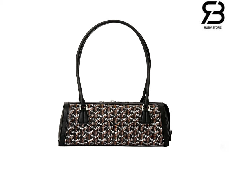 Túi Goyard Bonbonnière Bag Black Goyardine Canvas Đen sang trọng