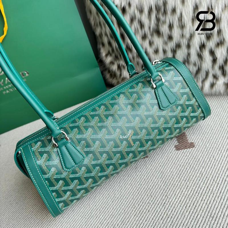 Túi Goyard Bonbonnière Bag Green Goyardine Canvas Xanh Lá sang trọng