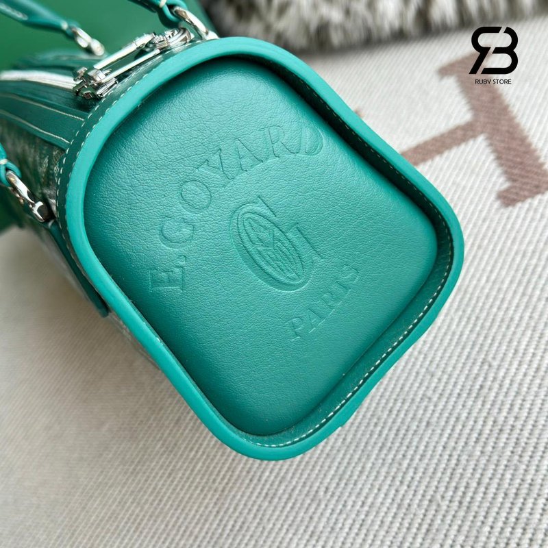 Túi Goyard Bonbonnière Bag Green Goyardine Canvas Xanh Lá cao cấp