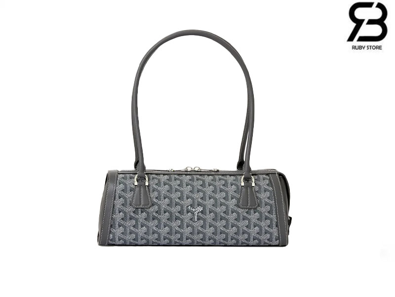 Túi Goyard Bonbonnière Bag Grey Goyardine Canvas Xám chính hãng
