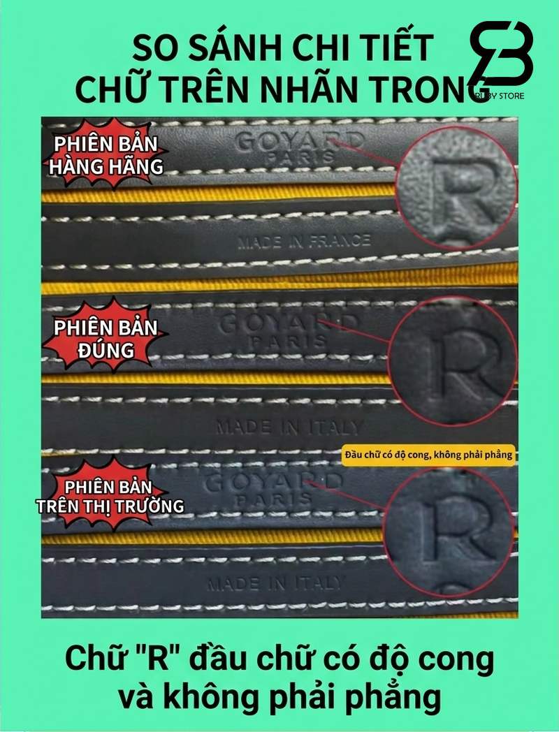 Cách nhận biết túi Goyard thật và giả