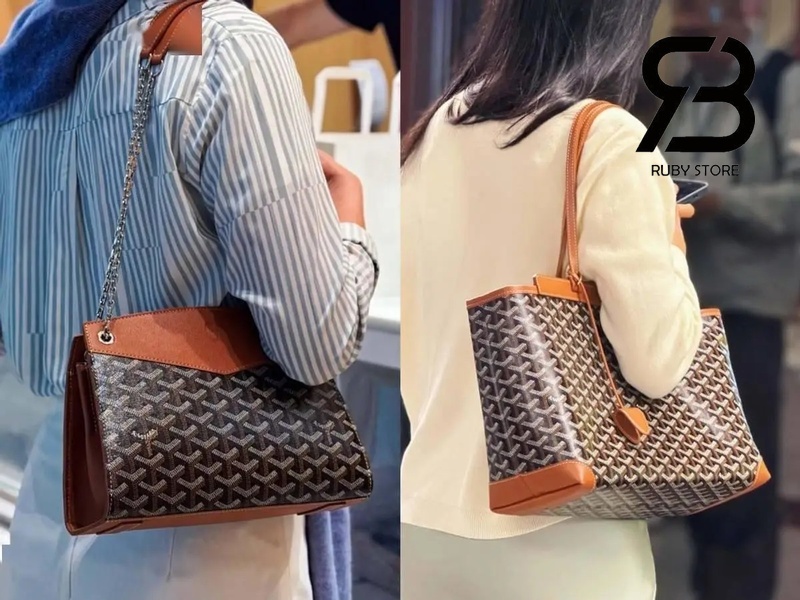 Túi Goyard màu nâu cho nữ