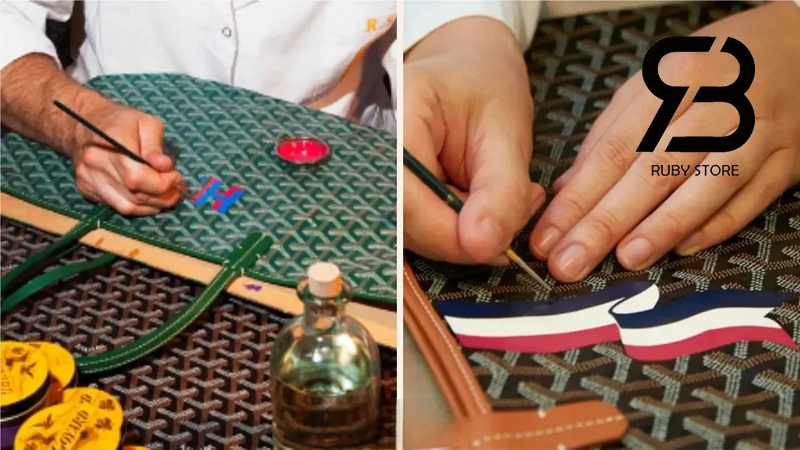 Quy trình sản xuất túi Goyard thủ công may đo