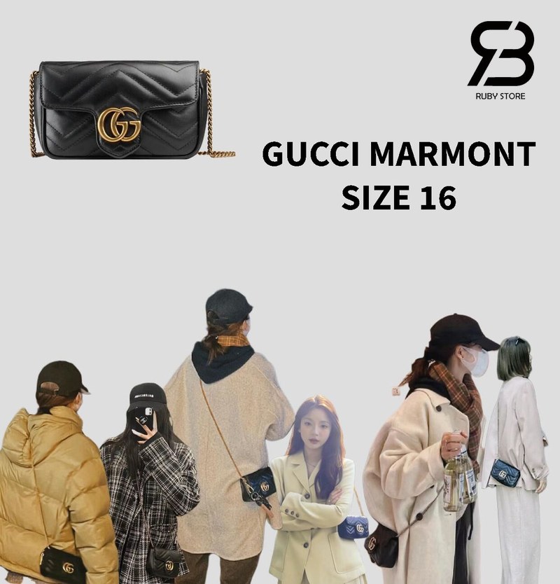 Gucci Marmont size 16cm