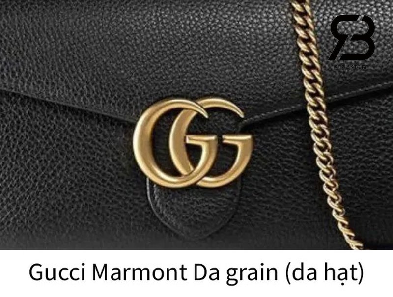 Da graintrên túi Gucci Marmont