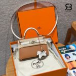 Túi Hermes Mini Kelly II 20 HSS Gold Craie Epsom GHW sang trọng
