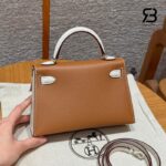 Túi Hermes Mini Kelly II 20 HSS Gold Craie Epsom GHW sang trọng