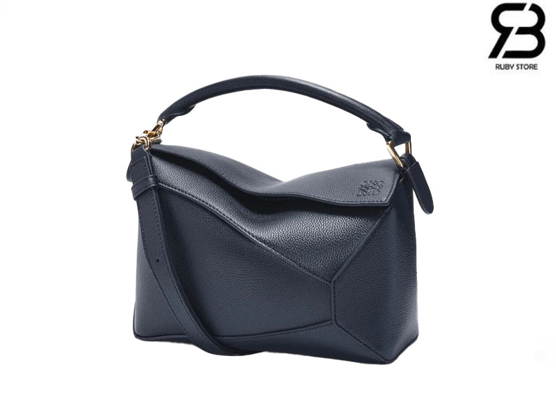 Túi Loewe Small Puzzle Edge Bag In Soft Grained Calfskin Deep Navy chất lượng cao